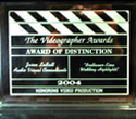 Videographer Award awarded to Audio Visual Consultants Post Production Manager